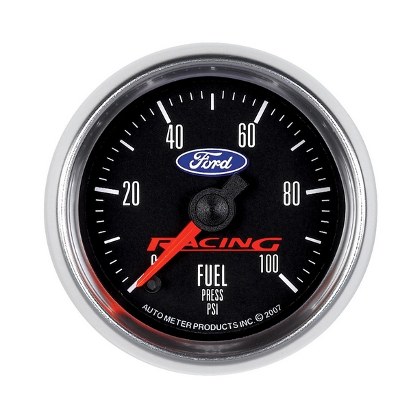 2-1/16" FUEL PRESSURE, 0-100 PSI, FORD RACING